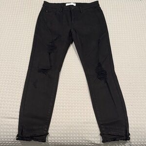 KanCan Black Distressed Skinny Jeans